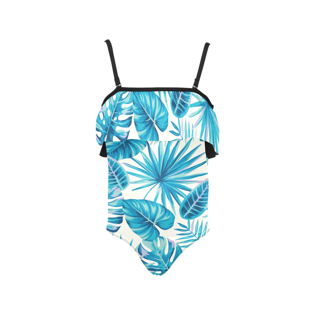 Kids' Spaghetti Strap Ruffle Swimsuit (S26)