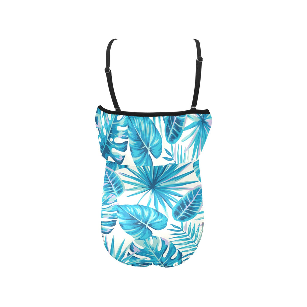 Kids' Spaghetti Strap Ruffle Swimsuit (S26)