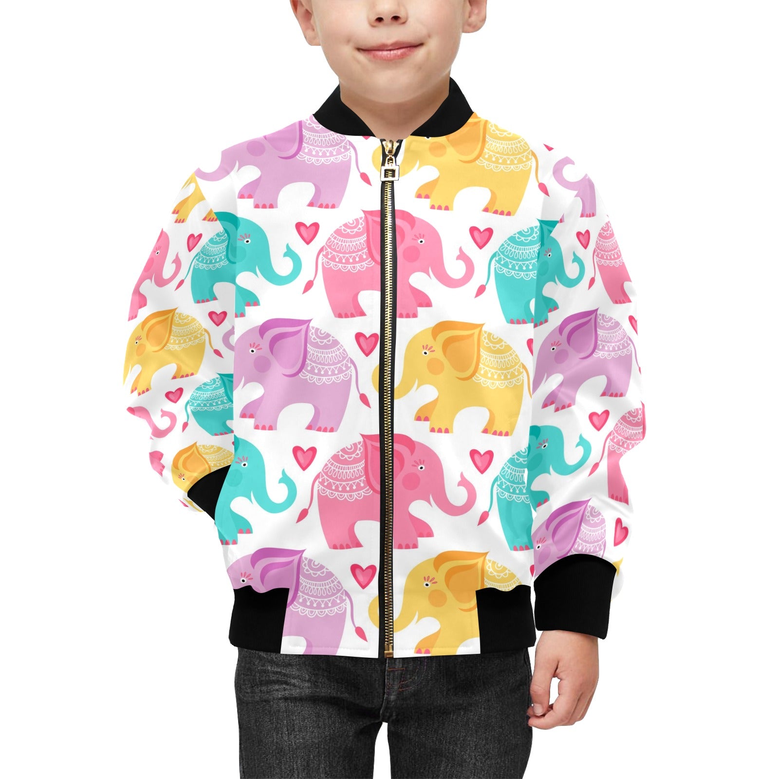 Kids' Bomber Jacket with Pockets (H40)