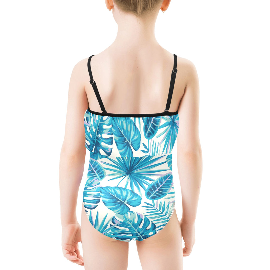 Kids' Spaghetti Strap Ruffle Swimsuit (S26)