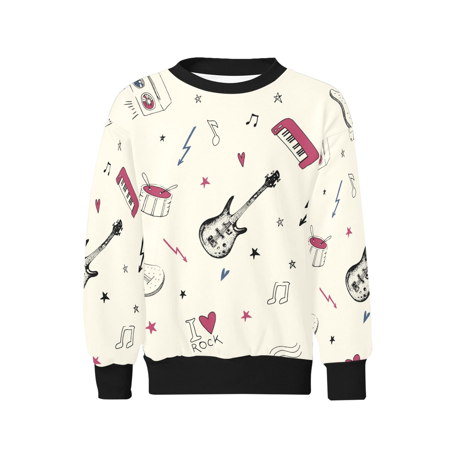 Kids' All Over Print Fuzzy Sweatshirt