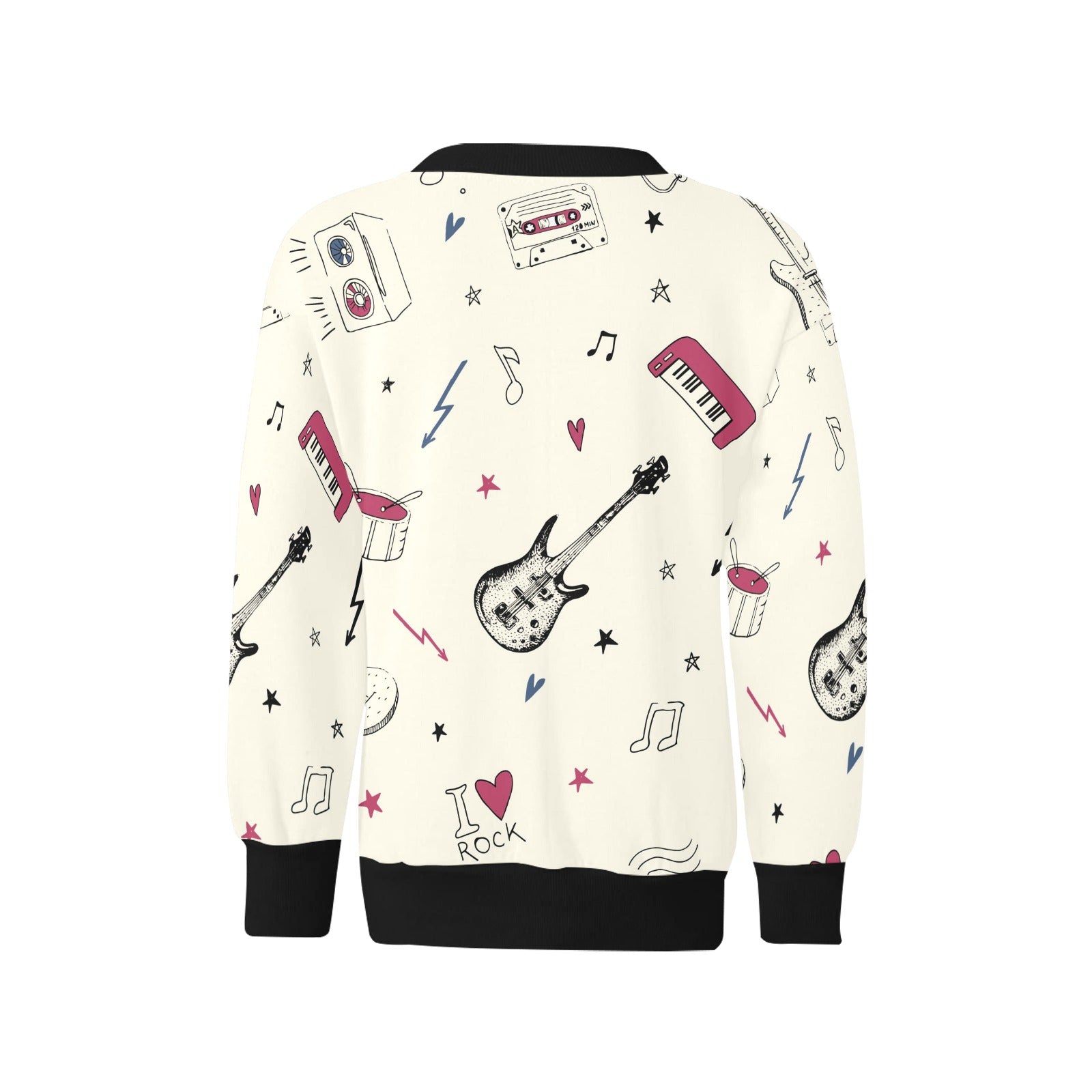 Kids' All Over Print Fuzzy Sweatshirt