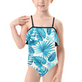 Kids' Spaghetti Strap Ruffle Swimsuit (S26)